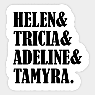 Womens wrestling Legends Sticker